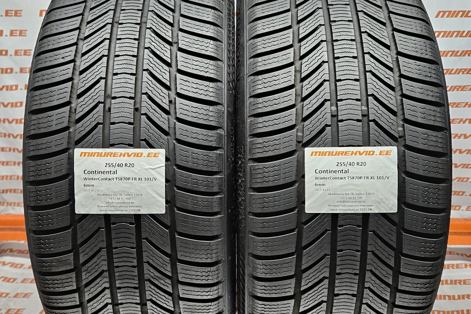 Used studless winter tire 255/40R20 Continental WinterContact TS870P FR XL 101/V