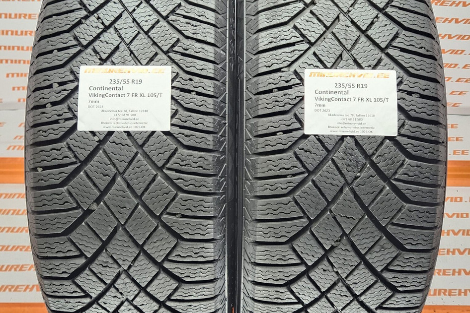 Used studless winter tire 235/55R19 Continental VikingContact 7 FR XL 105/T 2623
