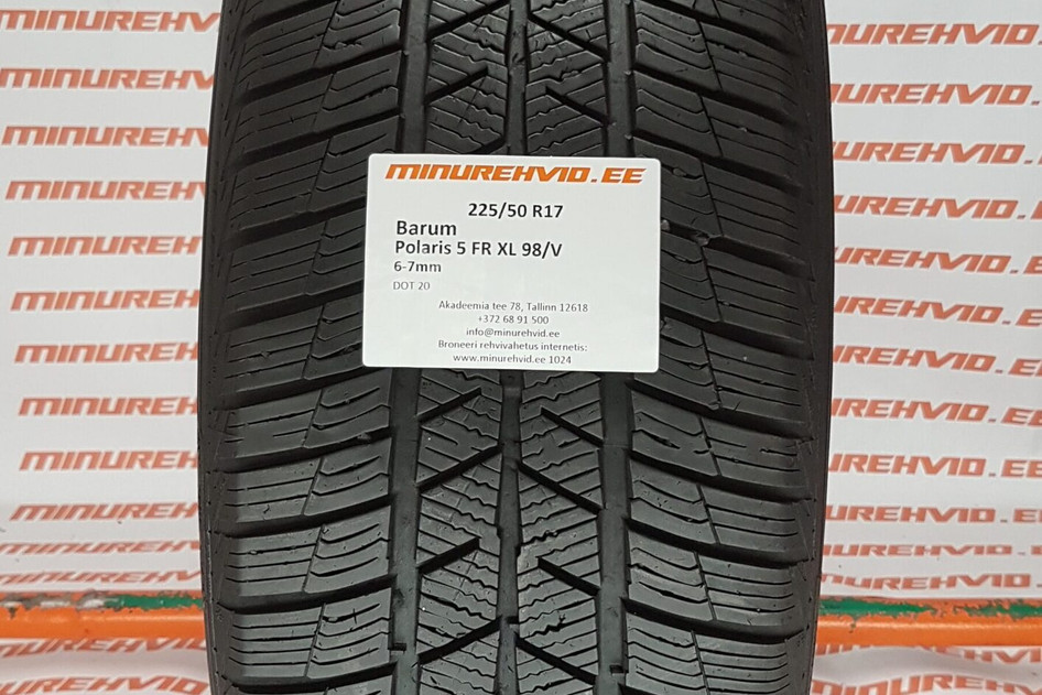 Used studless winter tire 225/50R17 Barum Polaris 5 FR XL 98/V