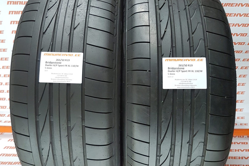 Kasutatud suverehv 265/50R19 Bridgestone Dueler H/P Sport FR XL 110/W/Y