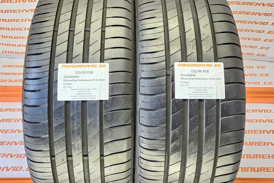 Used summer tire 225/40R18 GoodYear EfficientGrip Performance FR XL 92/W