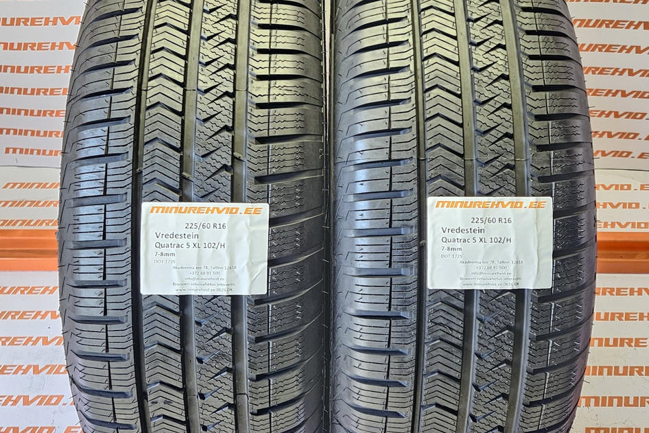 Kasutatud lamellrehv 225/60R16 Vredestein Quatrac 5 XL 102/H
