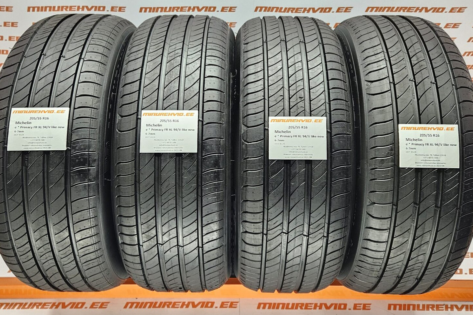 Lietots summer tire 205/55R16 Michelin e * Primacy FR XL 94/V like new 4124