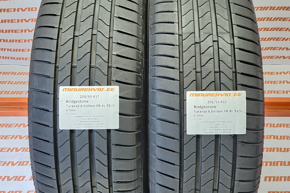 Kasutatud suverehv 205/55R17 Bridgestone Turanza 6 Enliten FR XL 95/V 0625