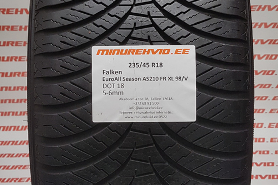Used studless winter tire 235/45R18 Falken EuroAll Season AS210 FR XL 98/V