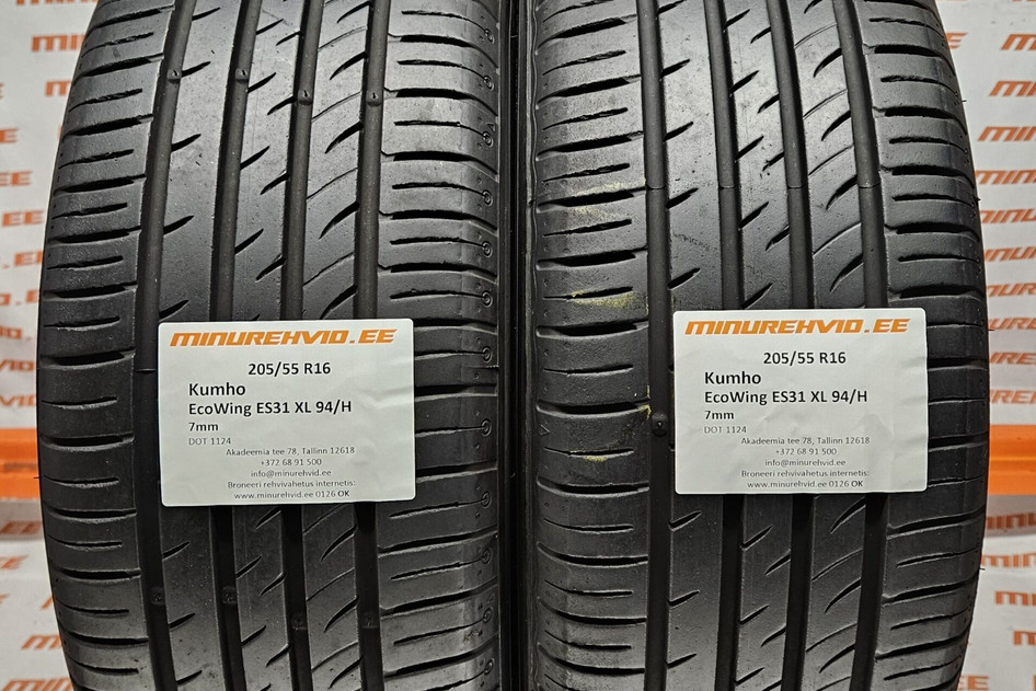 Used summer tire 205/55R16 Kumho EcoWing ES31 XL 94/H