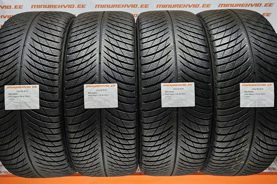 Used studless winter tire 235/45R19 Michelin Pilot Alpin 5 FR XL 99/V