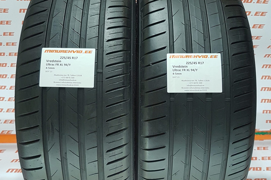 Kasutatud suverehv 225/45R17 Vredestein Ultrac FR XL 94/Y