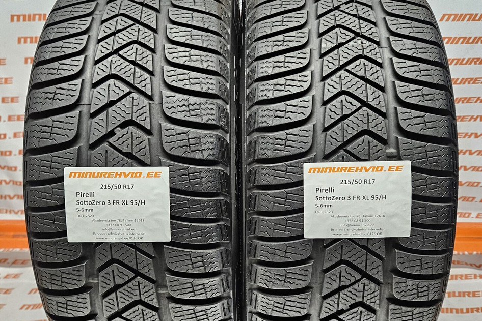 Used studless winter tire 215/50R17 Pirelli SottoZero 3 FR XL 95/H