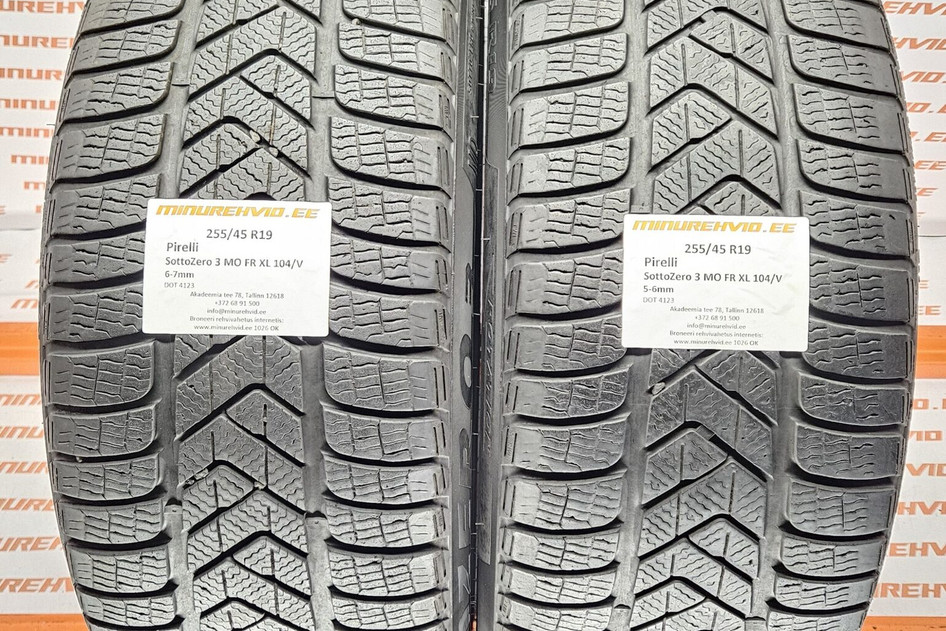 Подержанный нешипованная шина 255/45R19 Pirelli SottoZero 3 MO FR XL 104/V