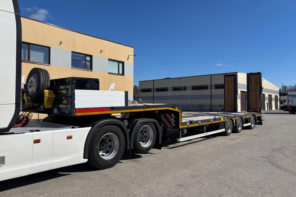 Kässbohrer Lowbed LB3E + STEERING + LIFTING AXLE