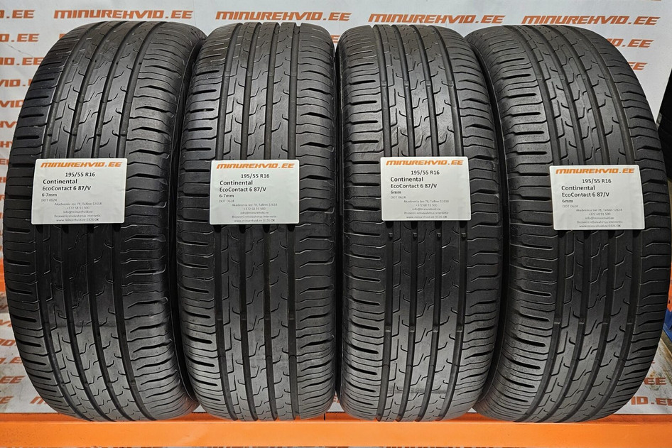 Kasutatud suverehv 195/55R16 Continental EcoContact 6 87/V 0624