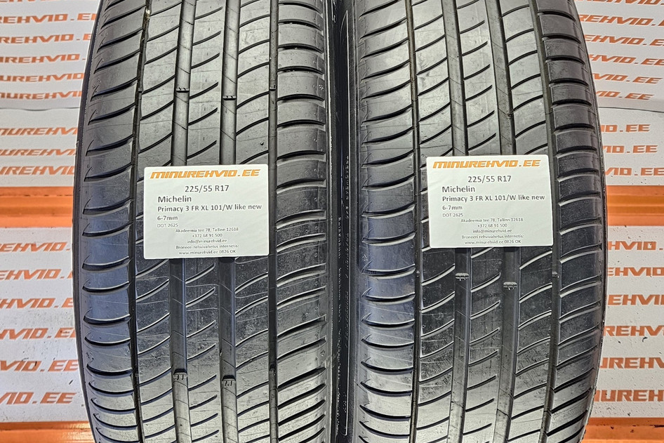 Kasutatud suverehv 225/55R17 Michelin Primacy 3 FR XL 101/W like new 2625