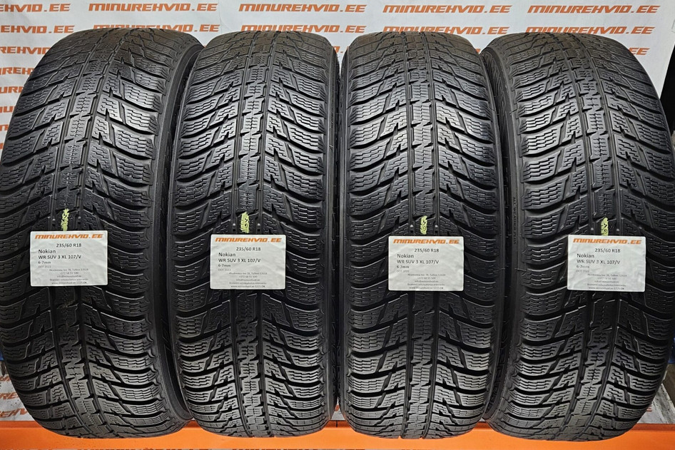 Used studless winter tire 235/60R18 Nokian WR SUV 3 XL 107/V