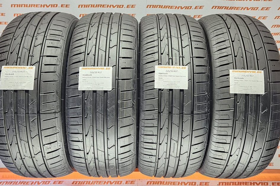Подержанный летняя шина 215/55R17 Hankook Ventus Prime 3 94/V Seal Guard like new