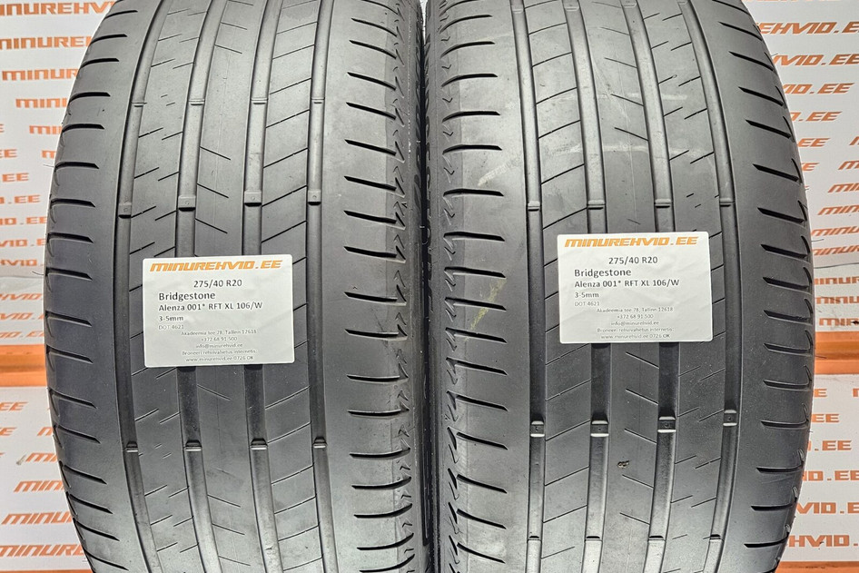 Used summer tire 275/40R20 Bridgestone Alenza 001 * RSC XL 106/W 4621
