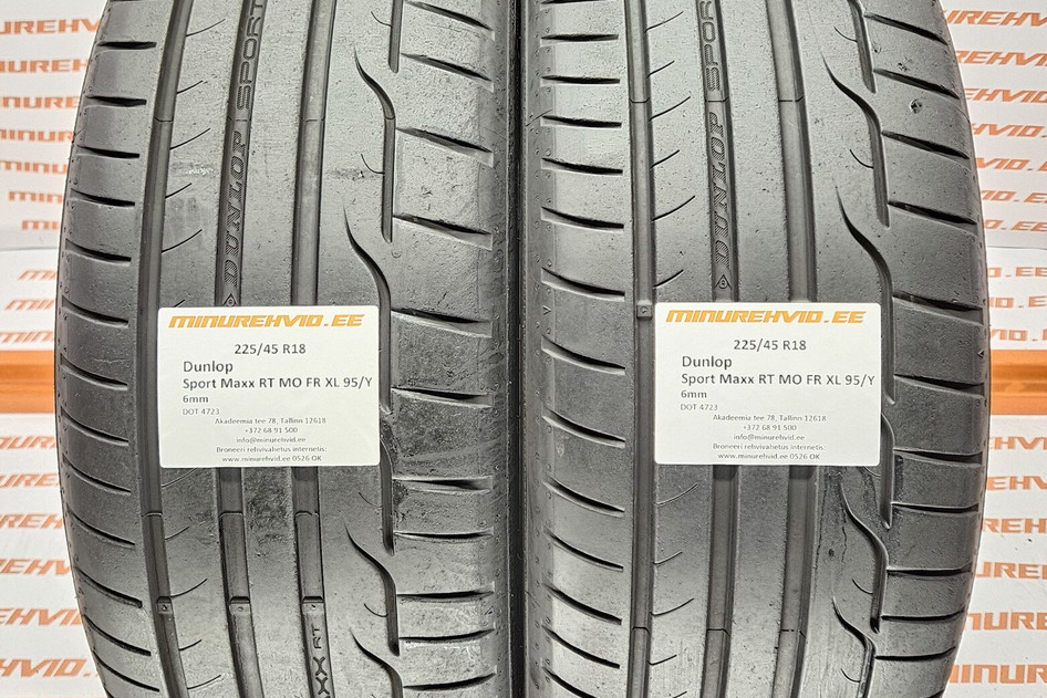 Kasutatud suverehv 225/45R18 Dunlop Sport Maxx RT MO FR XL 95/Y