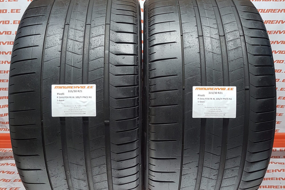 Used summer tire 315/30R21 Pirelli P Zero PZ4 FR XL 105/Y PNCS N1