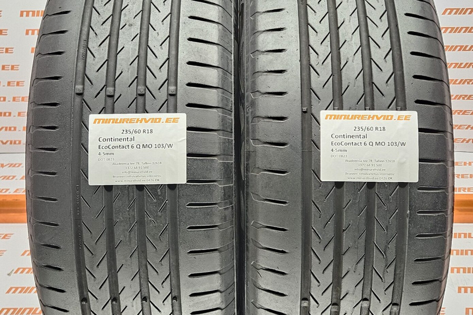 Подержанный летняя шина 235/60R18 Continental EcoContact 6 Q MO 103/W