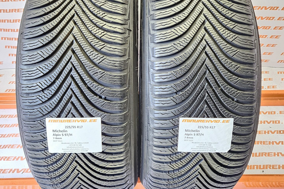 Kasutatud lamellrehv 225/55R17 Michelin Alpin 5 97/H 5123