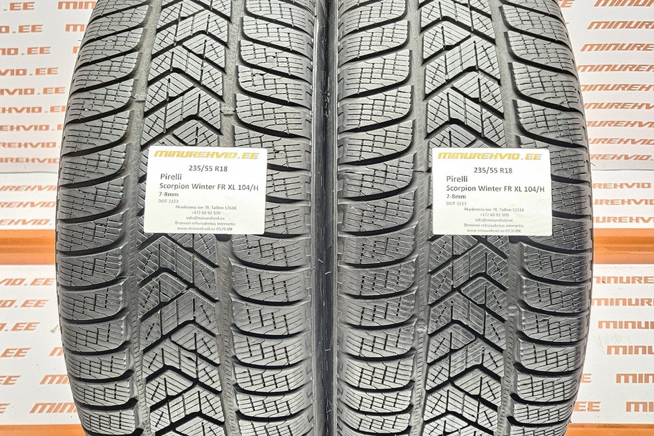 Подержанный нешипованная шина 235/55R18 Pirelli Scorpion Winter FR XL 104/H