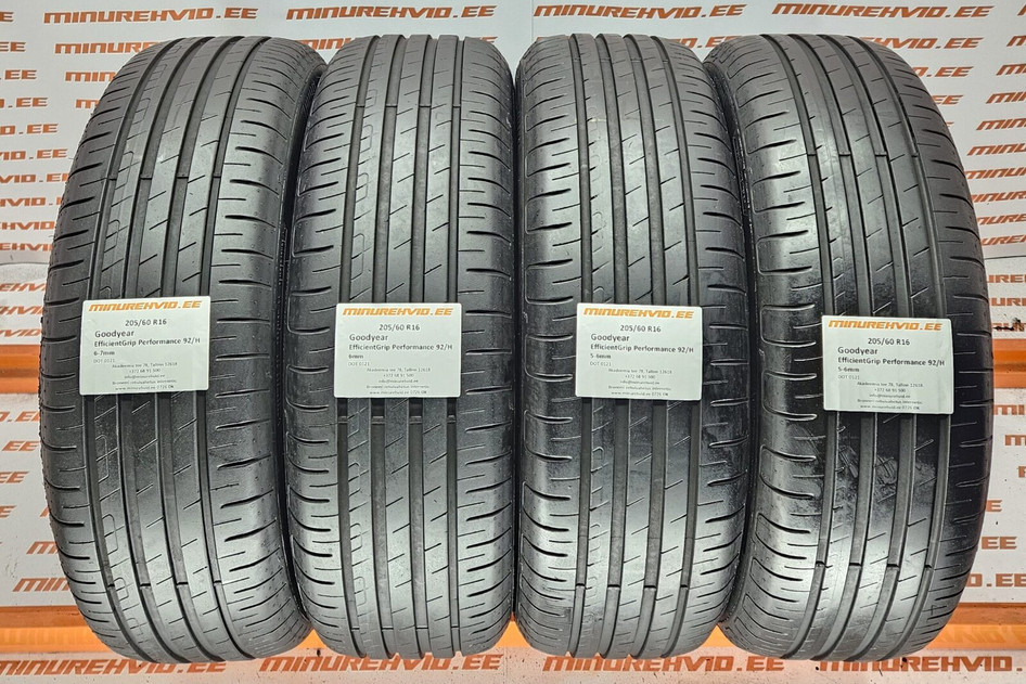 Подержанный летняя шина 205/60R16 GoodYear EfficientGrip Performance 92/H