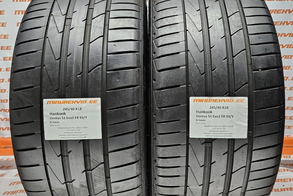 Kasutatud suverehv 245/40R18 Hankook Ventus S1 Evo 2 FR 93/Y