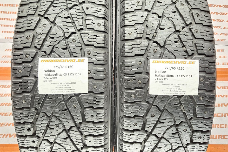 Подержанный шипованная шина 225/65R16 Nokian Hakkapeliitta C3 112/110/R 2922