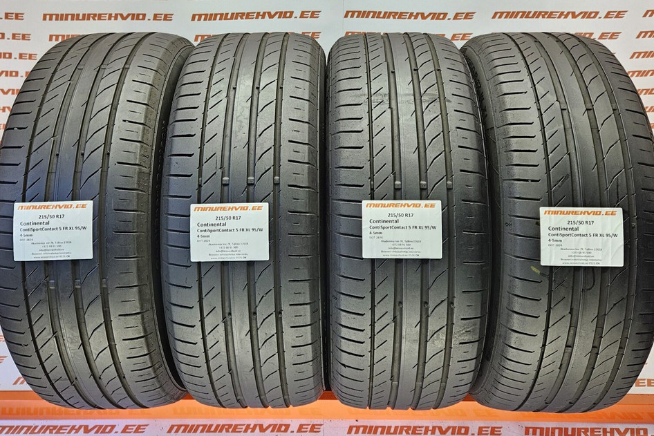 Kasutatud suverehv 215/50R17 Continental ContiSportContact 5 FR XL 95/W