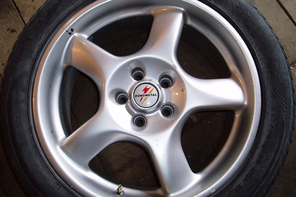 Used steel wheel+summer tire 235/50R18, Fondmetal
