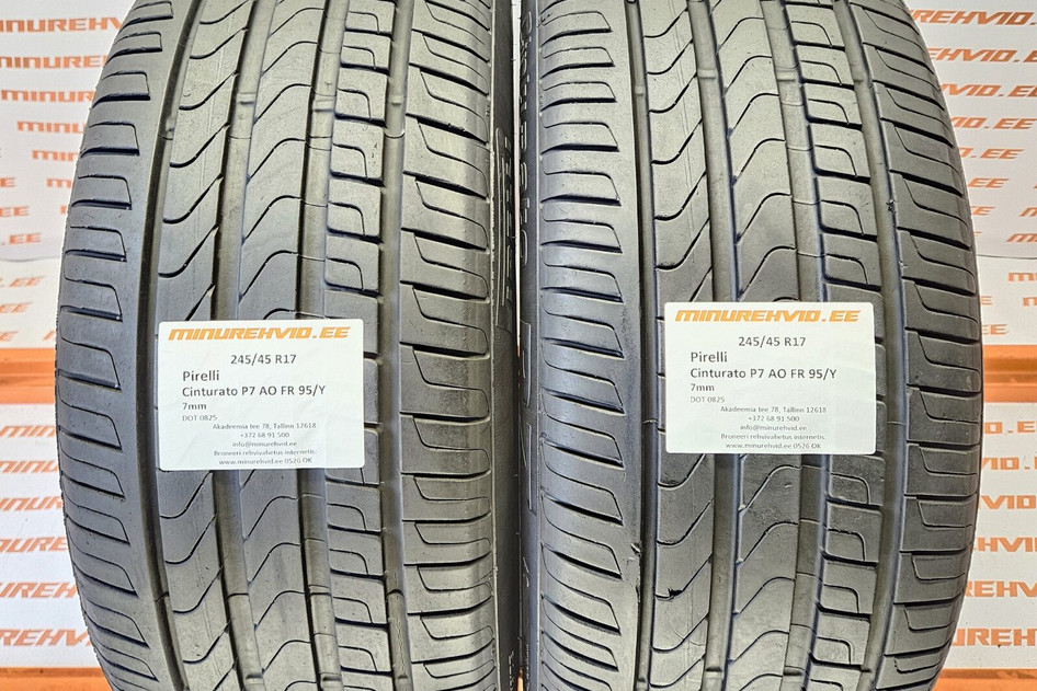 Kasutatud suverehv 245/45R17 Pirelli Cinturato P7 AO FR 95/Y 0825