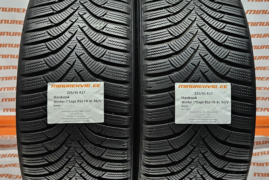 Used studless winter tire 225/45R17 Hankook Winter I*Cept RS2 FR XL 94/V