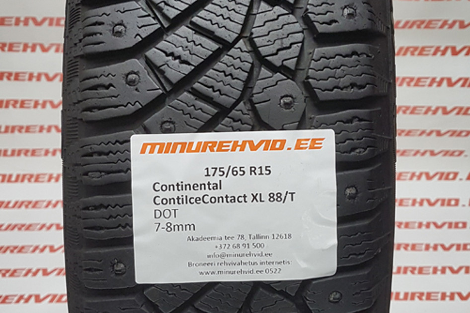 Used studded tire 175/65R15 Continental ContiIceContact XL 88/T