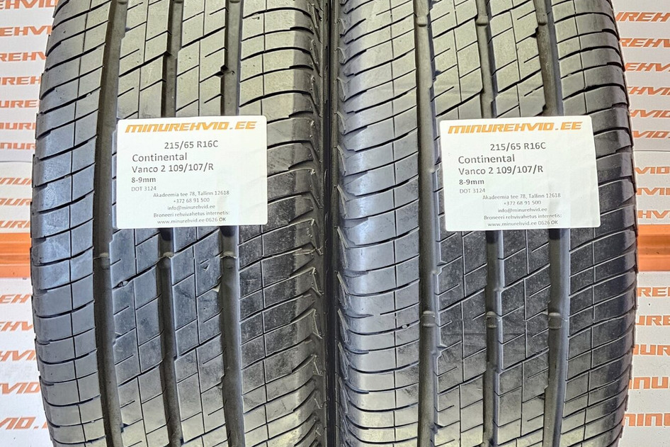 Used summer tire 215/65R16 Continental Vanco 2 109/107/R