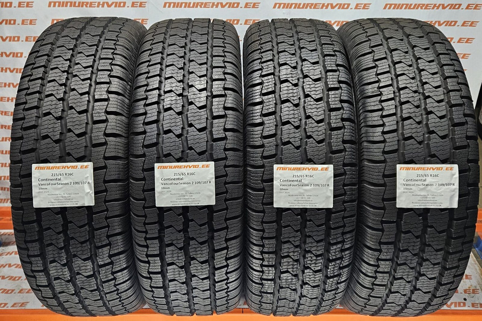 Kasutatud lamellrehv 215/65R16 Continental VancoFourSeason 2 109/107 R 2024
