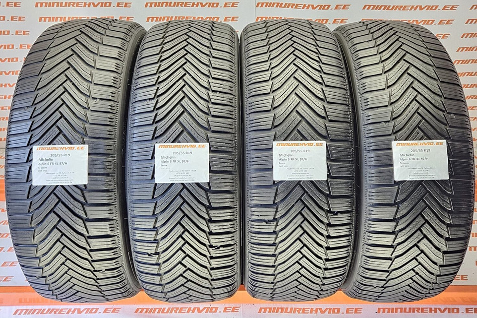 Used studless winter tire 205/55R19 Michelin Alpin 6 FR XL 97/H