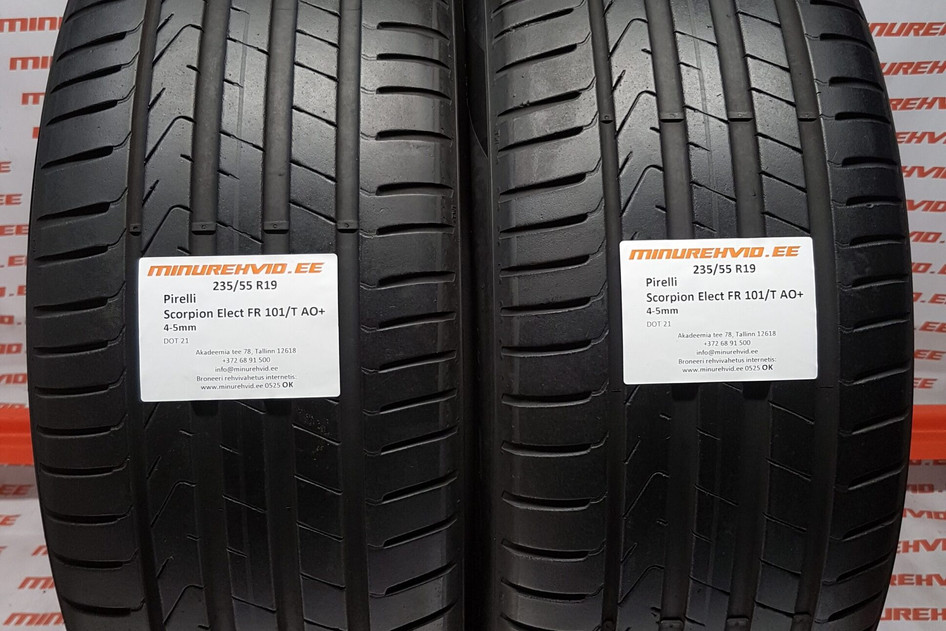Used summer tire 235/55R19 Pirelli Scorpion Elect FR 101/T AO+