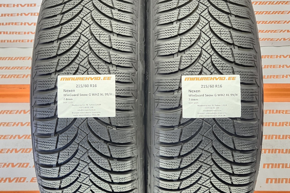 Kasutatud lamellrehv 215/60R16 Nexen WinGuard Snow G WH2 XL 99/H 2x1523 2x1225