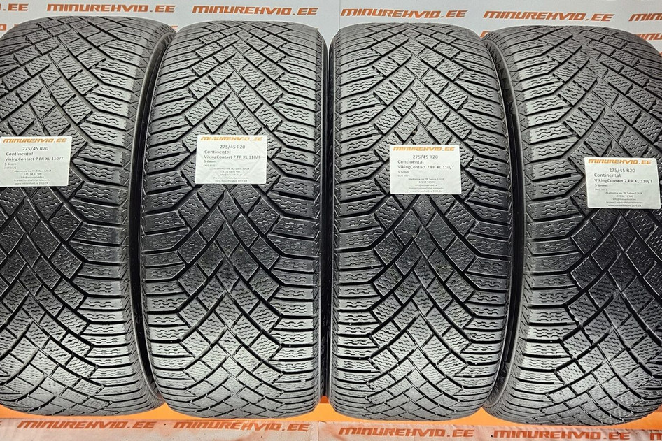 Подержанный нешипованная шина 275/45R20 Continental VikingContact 7 FR XL 110/T