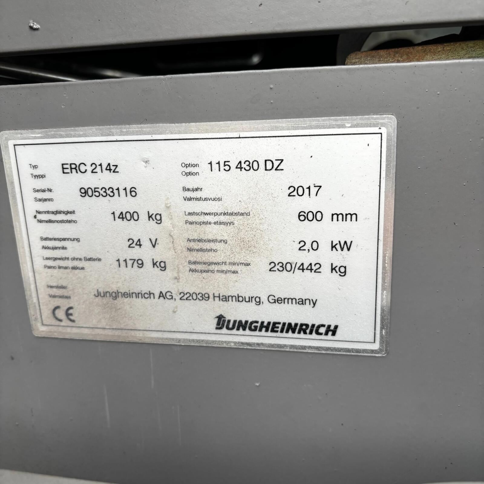 Jungheinrich ERC 214z, kuva 5/7