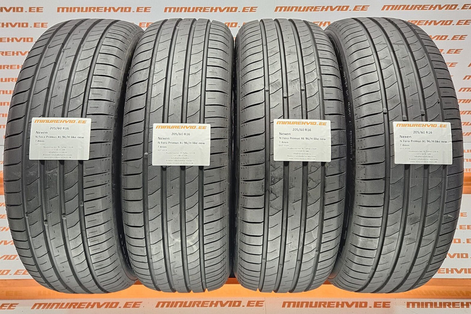 Kasutatud suverehv 205/60R16 Nexen N Fera Primus XL 96/H like new