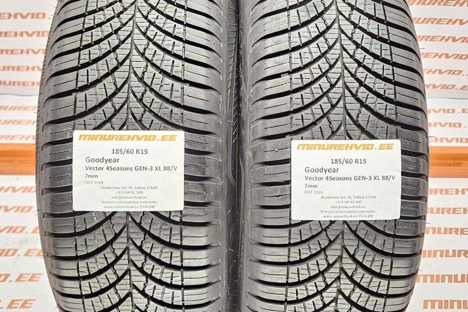 Kasutatud lamellrehv 185/60R15 GoodYear Vector 4Seasons GEN-3 XL 88/V