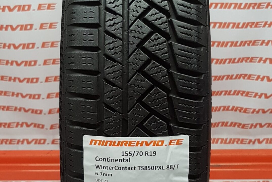 Used studless winter tire 155/70R19 Continental WinterContact TS850PXL 88/T