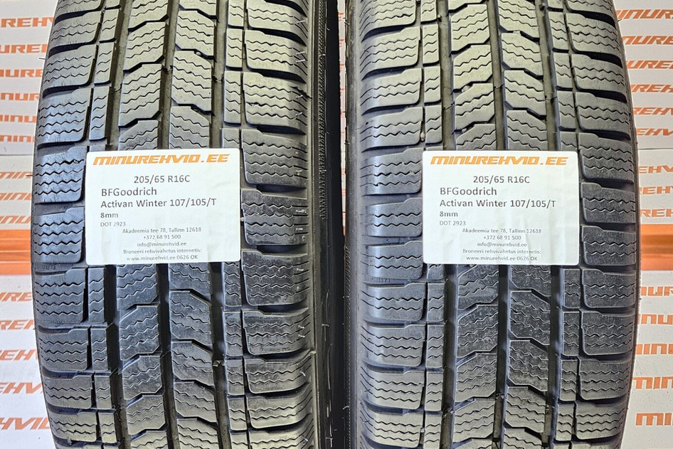 Kasutatud lamellrehv 205/65R16 BFGoodrich Activan Winter 107/105/T