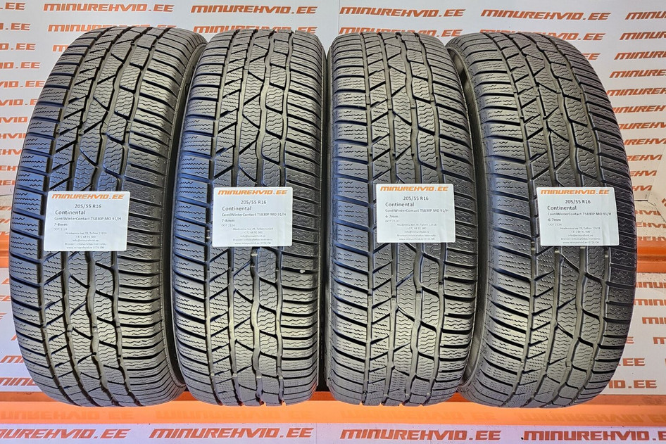 Used studless winter tire 205/55R16 Continental ContiWinterContact TS830P MO 91/H