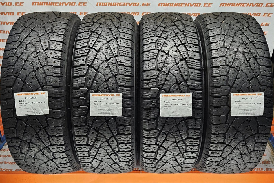 Kasutatud naastrehv 215/65R16 Nokian Nordman North C 109/107 R 3324 + 0425