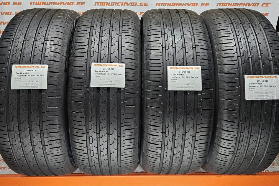 Kasutatud suverehv 215/50R18 Continental EcoContact 6 XL 96/V like new