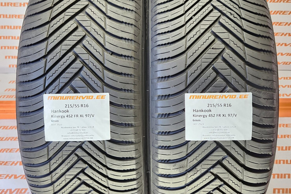 Used studless winter tire 215/55R16 Hankook Kinergy 4S2 FR XL 97/V