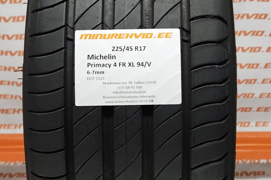 Used summer tire 225/45R17 Michelin Primacy 4 FR XL 94/V