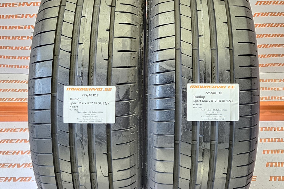 Kasutatud suverehv 225/40R18 Dunlop Sport Maxx RT2 FR XL 92/Y 2425